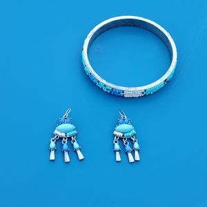 Braclet and earrings set